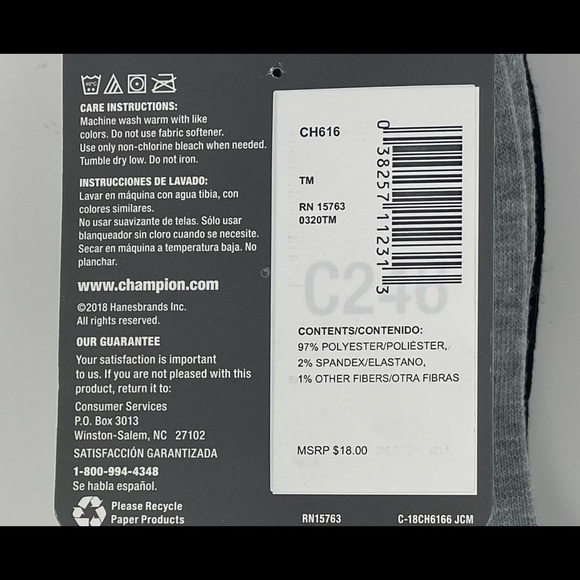 Women’s Champion Performance No Show Socks Set of 5 Pair - Picture 9 of 11